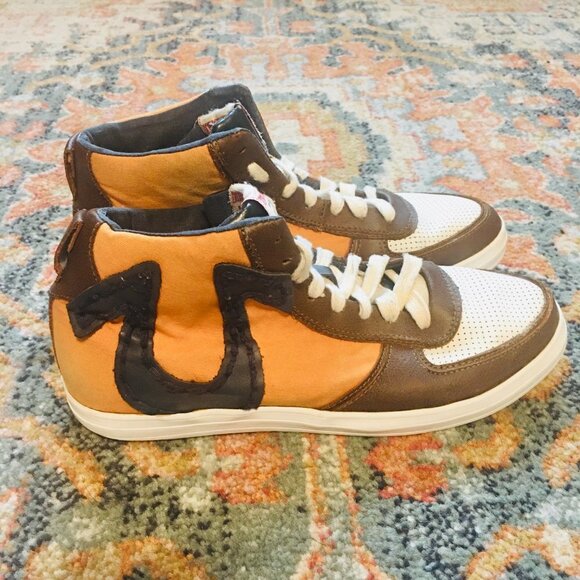 TRUE RELIGION 4 Color Canvas Unisex High Hi Top Men's 8 Women's 10 Shoes Sneaker - Picture 4 of 12